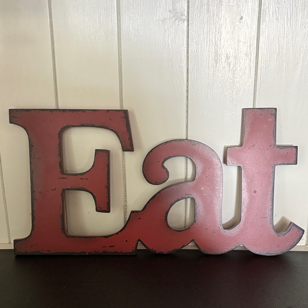 Hobby Lobby Distressed Red Eat Sign
